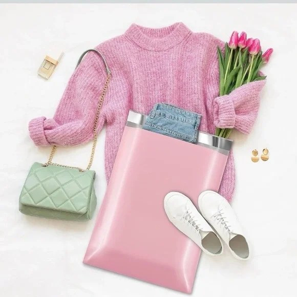 Set of 20 12 x 15.5” Pink Poly Mailers Shipping Large Packages Poshmark Sellers - Picture 1 of 2